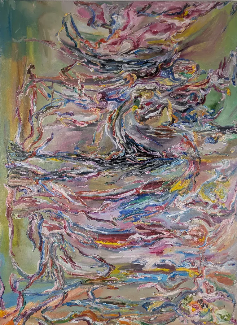 The Reconstruction of the Vessel — pastel and oil vessel reconstruction after Femme de Houlgate, Subrealism by Treeskulltown